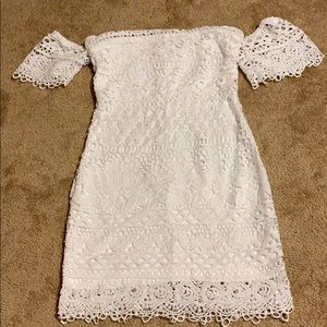 White lace dress